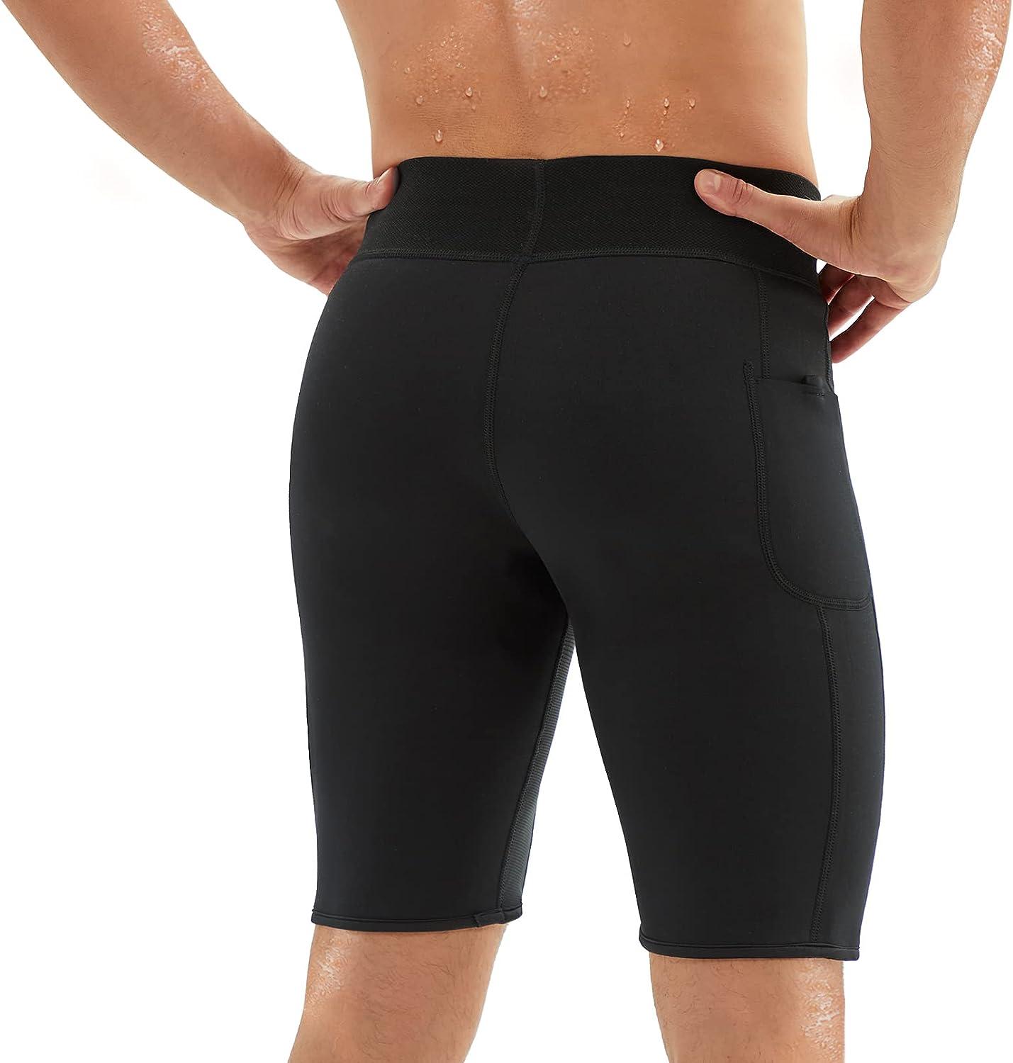 Men's Neoprene Hot Sauna Exercise Pants For Weight Loss - Nebility