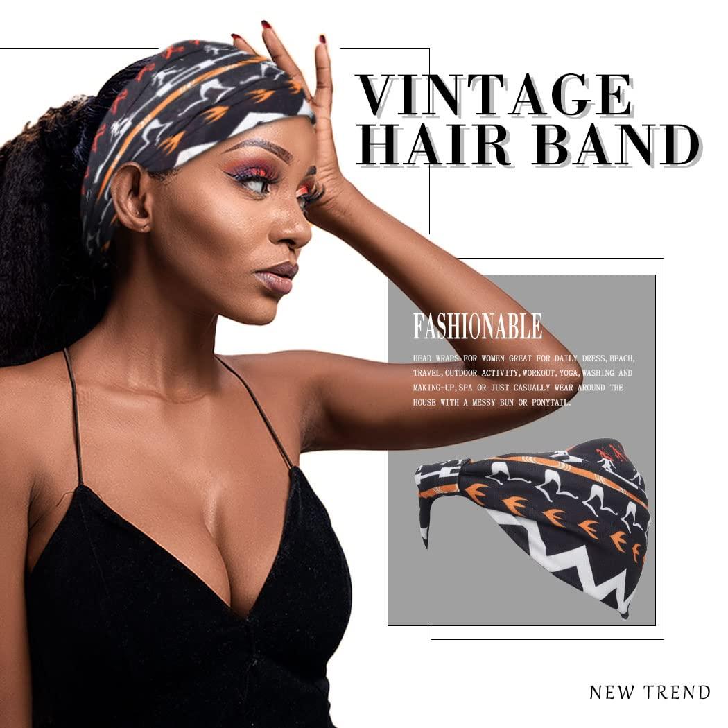 Aceorna African Headbands Boho Knotted Hairbands Pack of