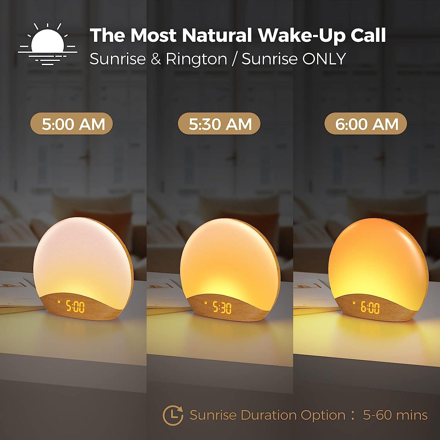 HOUSBAY White Noise Machine with Sunrise Alarm Clock