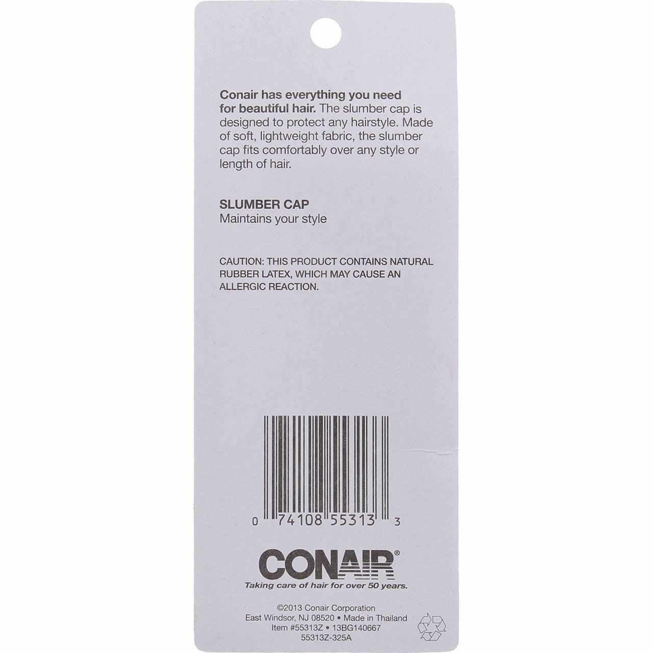 Conair Styling Essentials Slumber Cap 1 ea Pack of 6 Sleep Hair