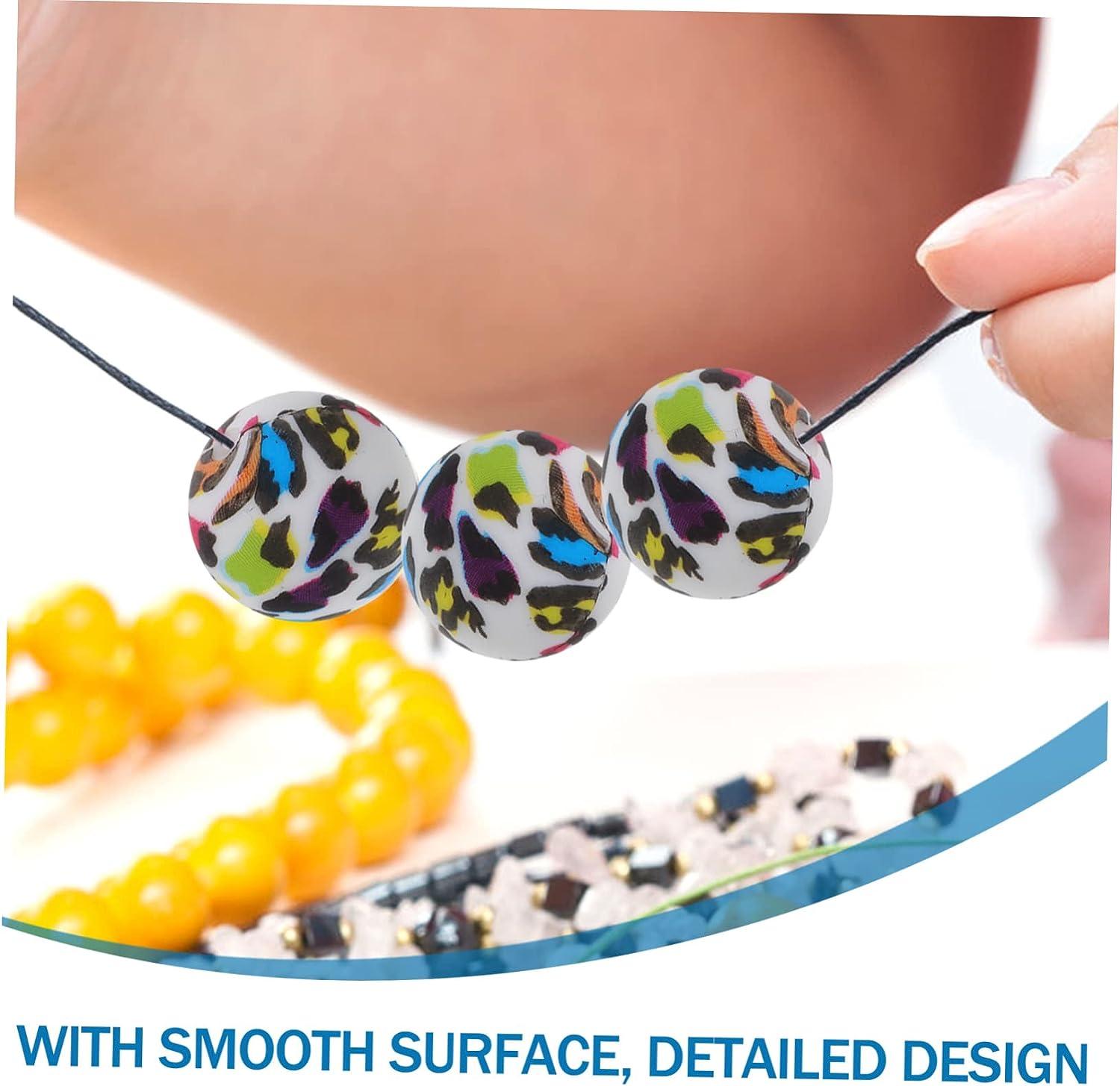 Didiseaon Chew Necklace 80 Pcs Silicone Bead Set Molar Baby