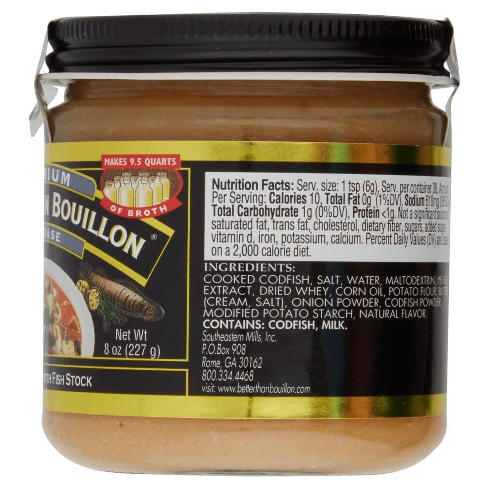 Better Than Bouillon Fish Base, 8 OZ 8 Ounce (Pack of 1)
