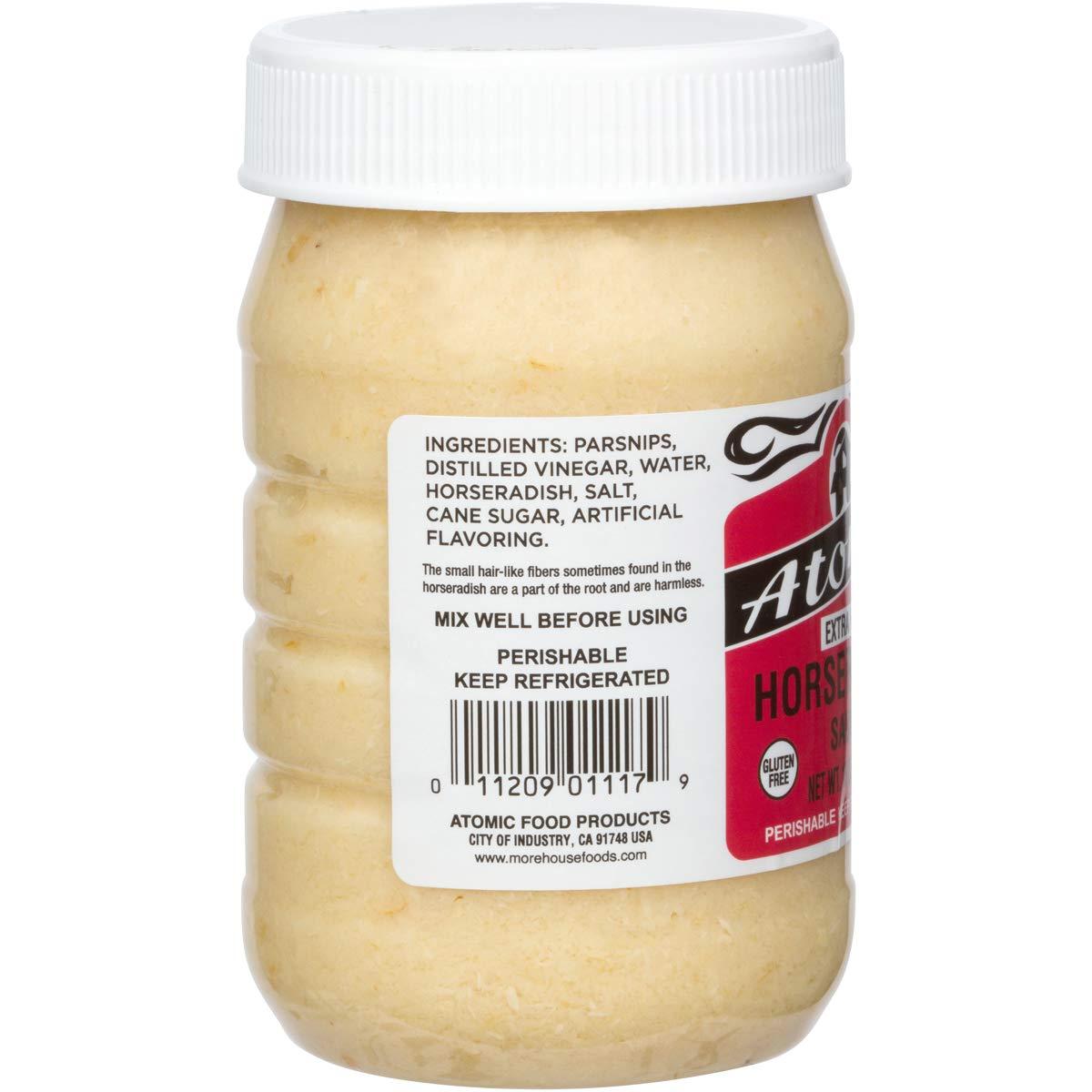 Atomic Horseradish Extra Hot 15 Oz Intense Flavor for Spicy Food