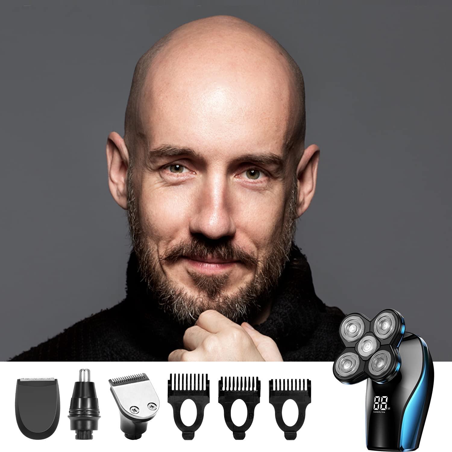 ATEEN Head Shaver, Wet & Dry Electric Razor for a Perfect Bald Look, 5D