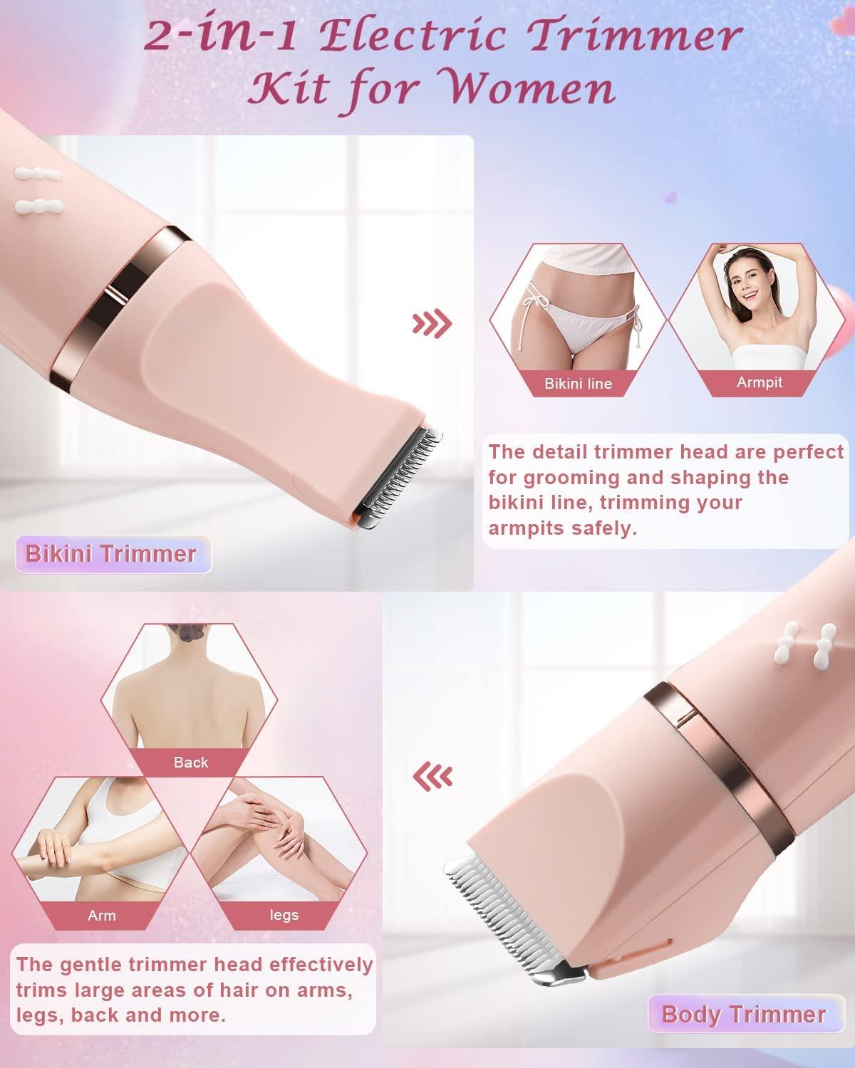 Liberex Electric Bikini Trimmer Women Clippers Pubic Hair Shaver Leg Body  Painless Hair Removal USB Charging Razor, Beauty Personal Care, Hair On  Carousell Good Quality Pubic Shaver Woman Groin Trimmer Cordless