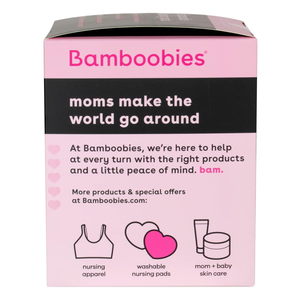 Bamboobies Nursing Pads for Breastfeeding, 60 Count, Disposable Breast
