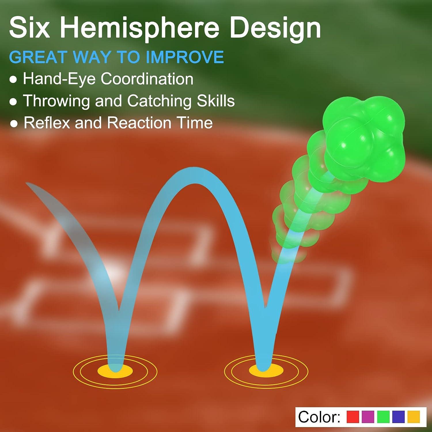 PATIKIL Reaction Balls Agility Trainer, Silicone Bounce Balls for