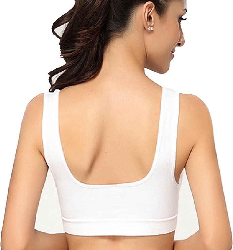 Women's 3 Pack Seamless Comfortable Sports Bra with Removable Pads 