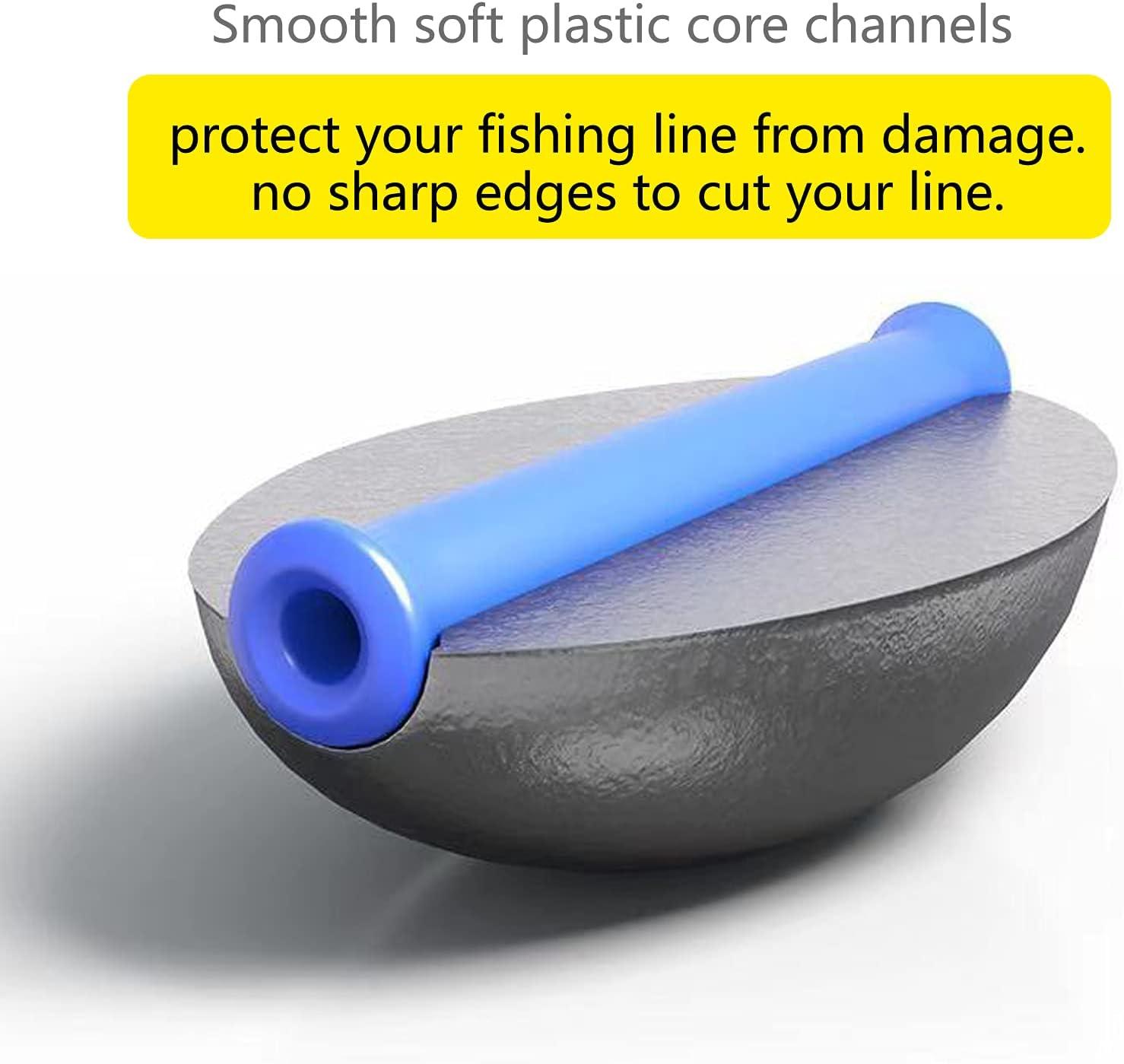 Sumind 20 Pieces Egg Sinkers Fishing Bass Weights Drop Egg Sinker Fishing Bottom Tackle Casting For Olive Freshwater Saltwater