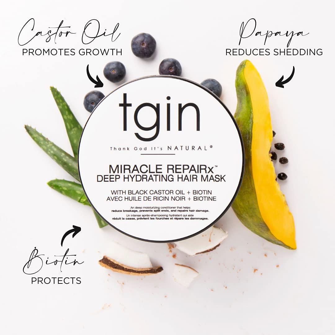 TGIN Miracle Repairx Deep Hydrating Hair Mask For Damaged, Dry, and