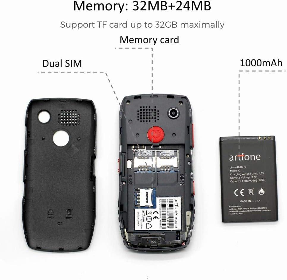 artfone C1 Mobiele Telefoon voor Ouderen|Senior Mobiel met Grote