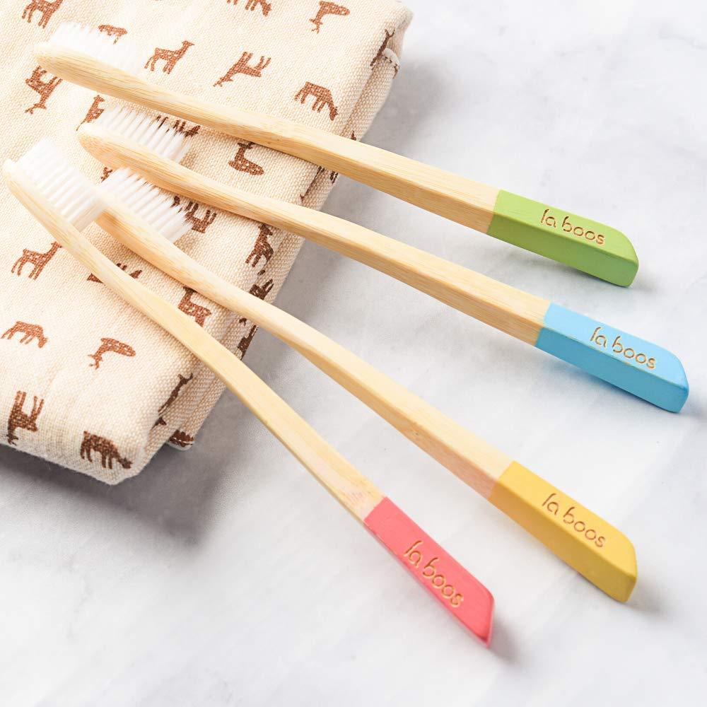 Laboos Best Nature Bamboo Toothbrush - Extra Soft Bristles ...
