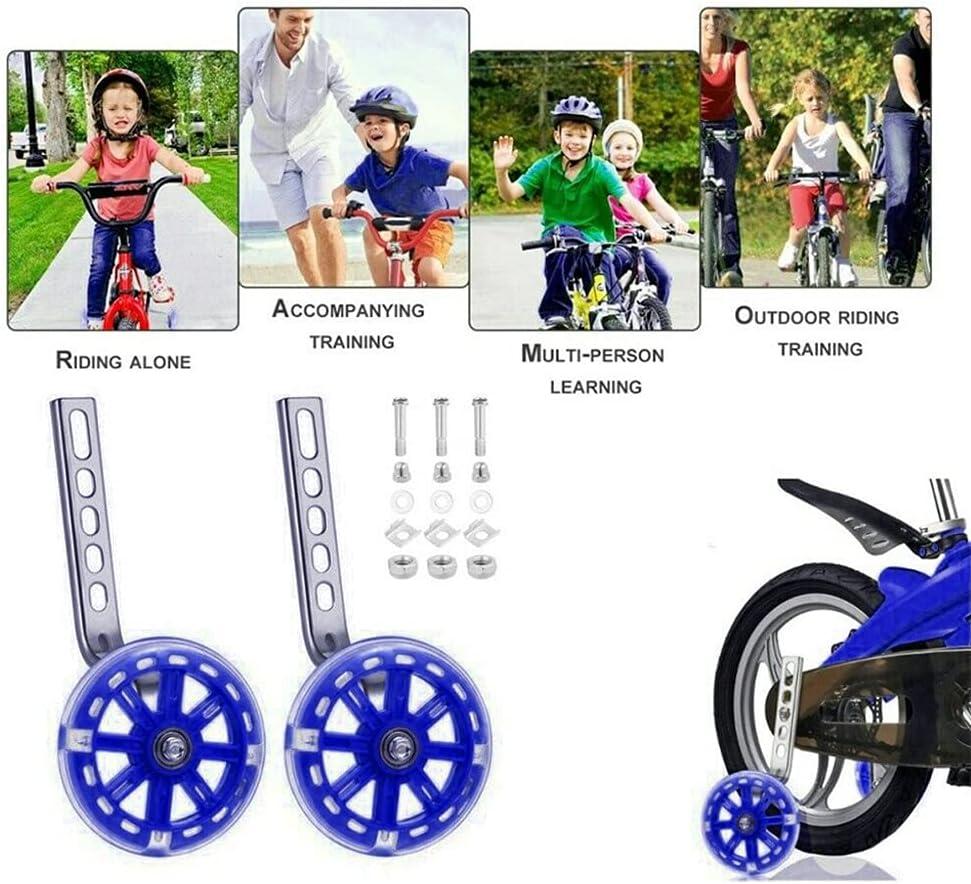 Bicycle Training Wheels Auxiliary LED Flash Balance Training