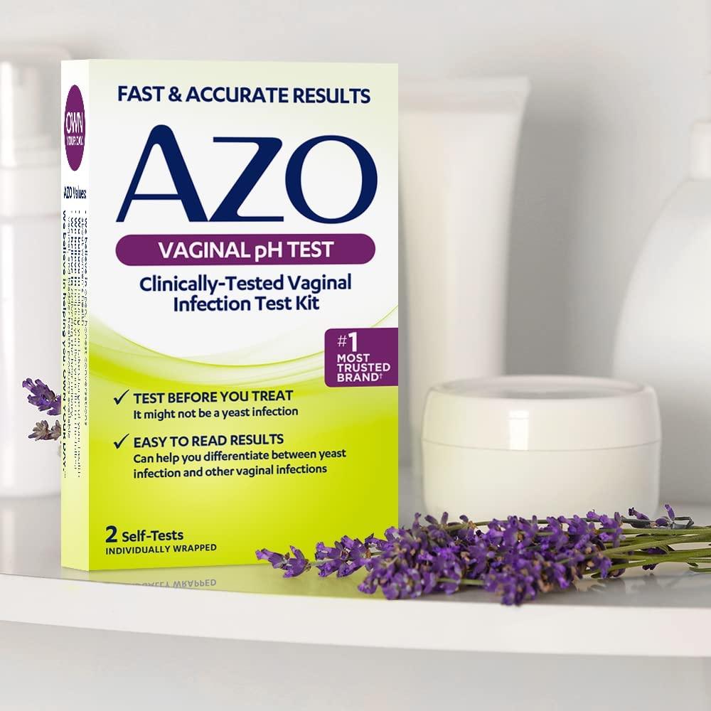 AZO Vaginal pH Test Kit, ClinicallyTested Vaginal Infection Test Kit