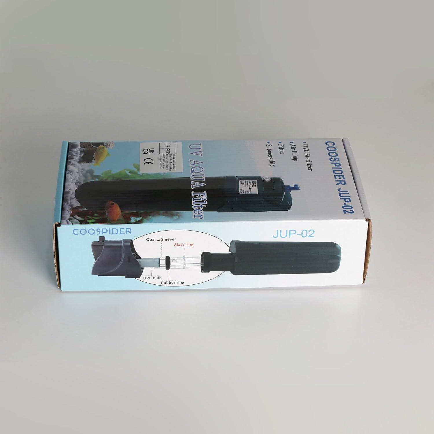 Coospider 4 in 1 U-V Filter for Aquarium JUP-01 for Submerged Tank 150