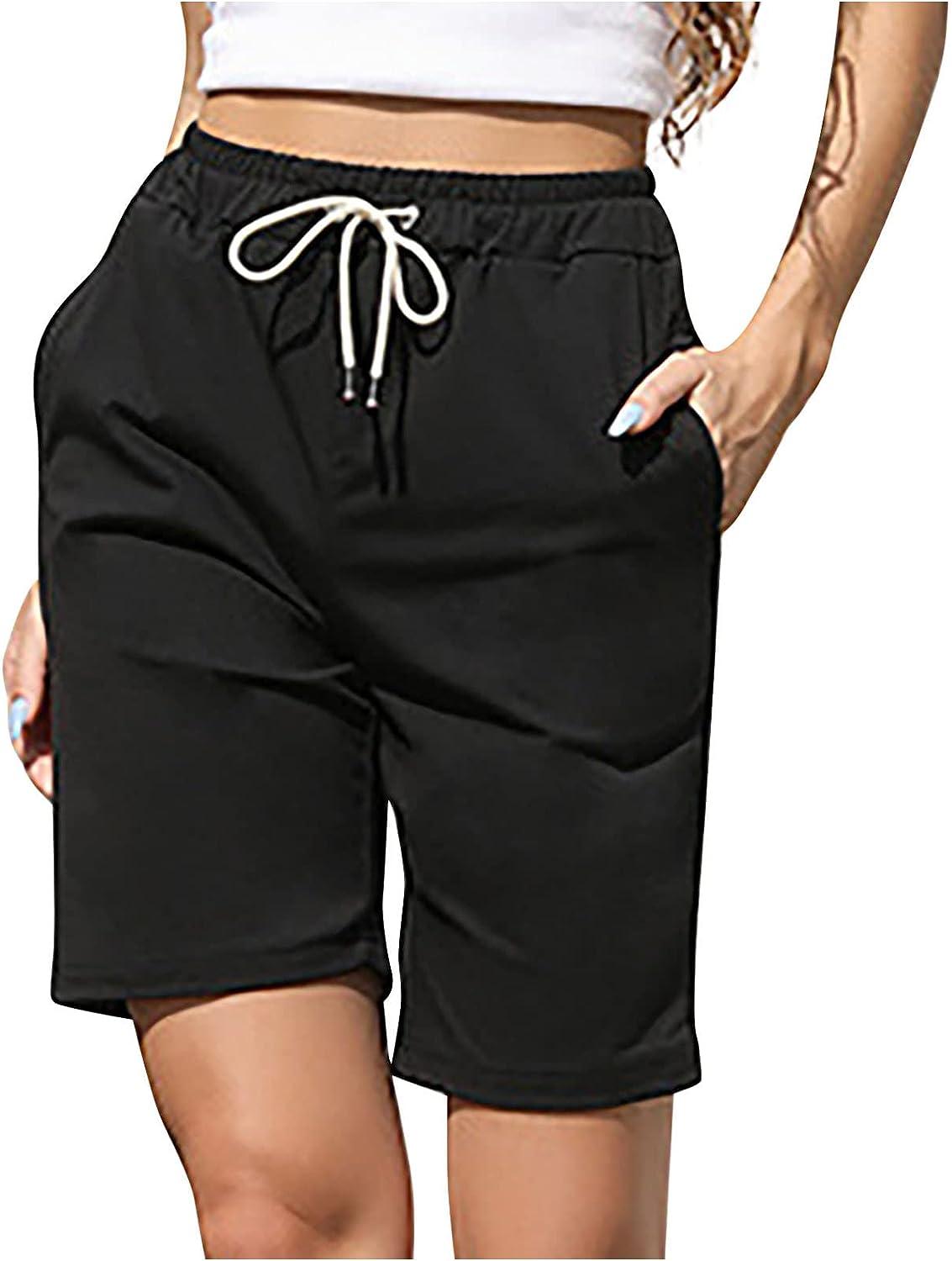 Summer Womens Pirate High Waisted Workout Shorts With Pocket Sexy