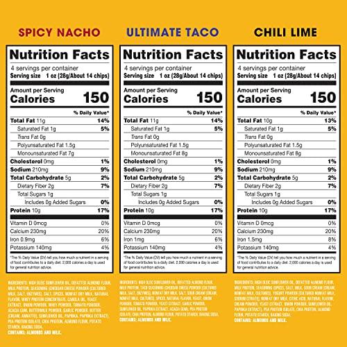 Hilo Life Low Carb Keto Tortilla Chips Bold Variety Pack (12 Count