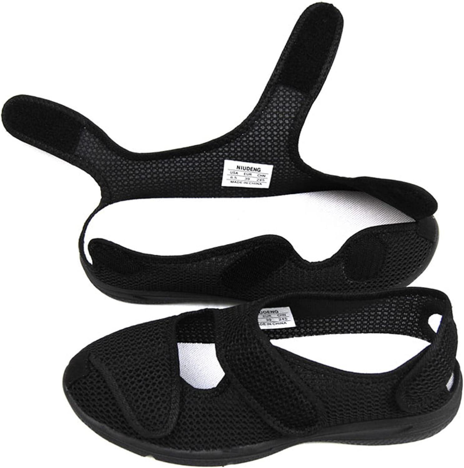 KXSM Men's Diabetic Slippers Orthopaedic Wide Fit Memory Foam Shoes