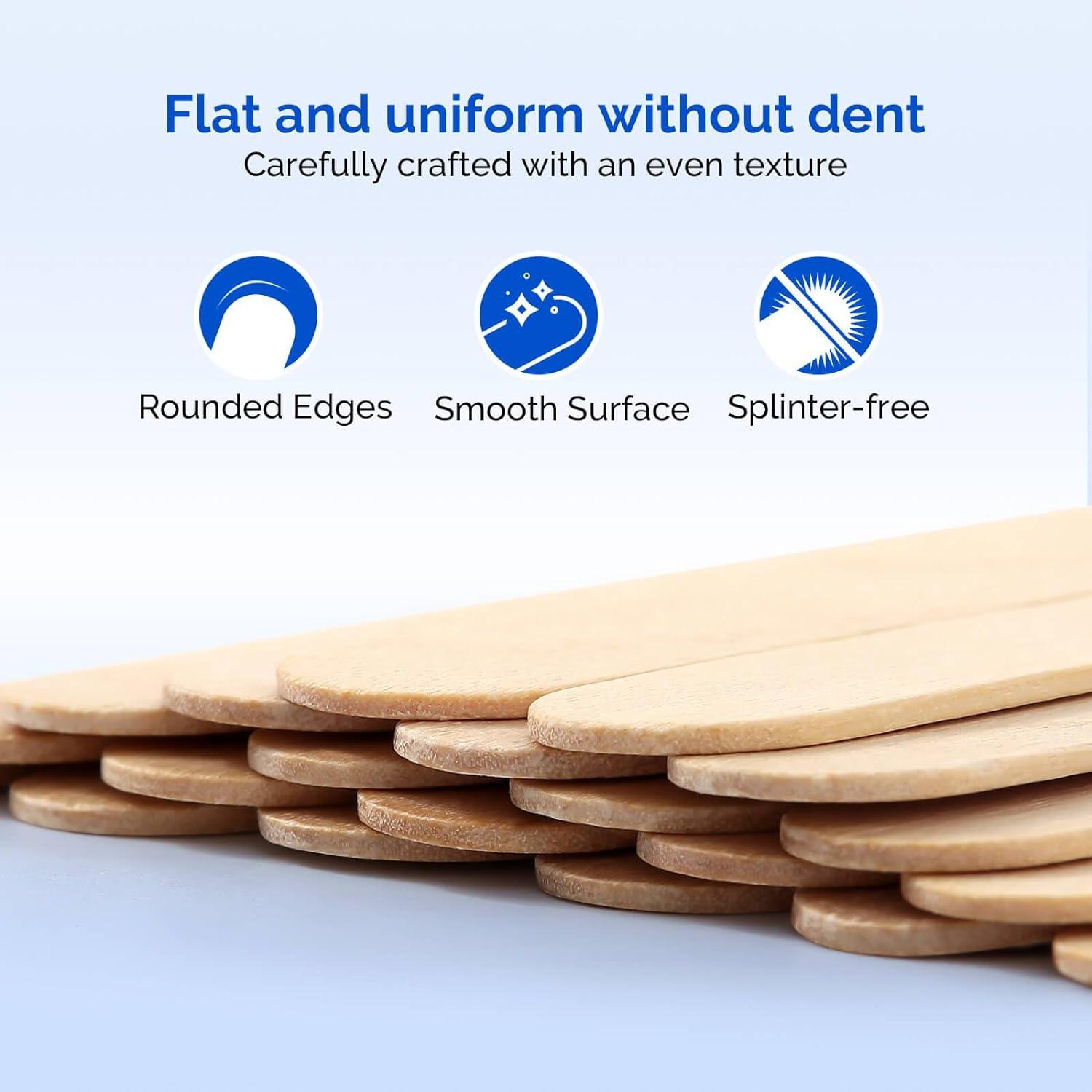 JMU Tongue Depressors Sterile 100 Count 6 Tongue Depressors Wood