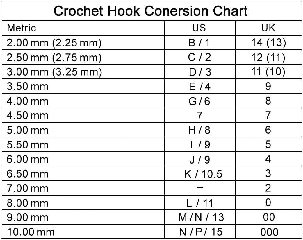 Brand New! Select Size Aluminum Crochet Hooks Select Size 2.5mm, 3mm,  3.5mm, 4mm, 4.5mm, 5mm, 6mm, 6.5mm, 7mm, 8mm, 9mm, 10mm
