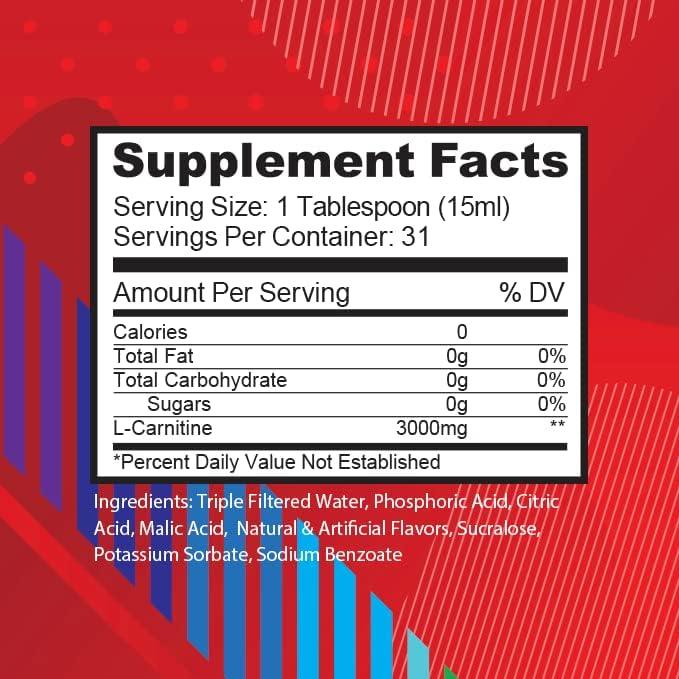 AP Regimen L-Carnitine Liquid Fat Metabolizer 3000mg | Zero Calories, Carbs  or Sugars | Stimulant Free | Keto Friendly | 16oz 31 Servings (Rainbow  Candy) | Buy Now with Express International Delivery