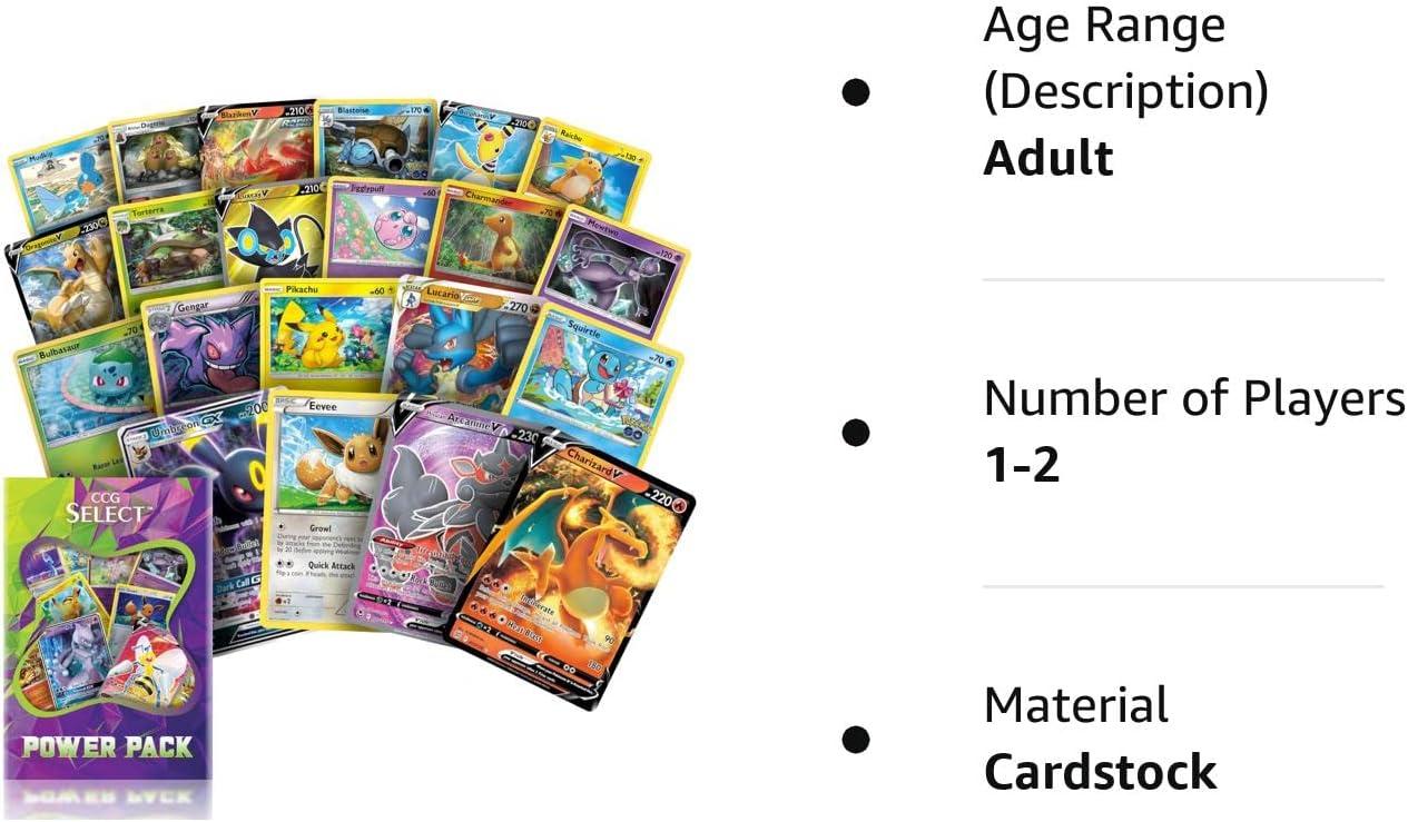 CCG Select Power Pack - 50+ Cards | 4 Holos or Rares | 1 Ultra Rare |  Pokemon Compatible | Buy Now with Express International Delivery |  GoSupps.com