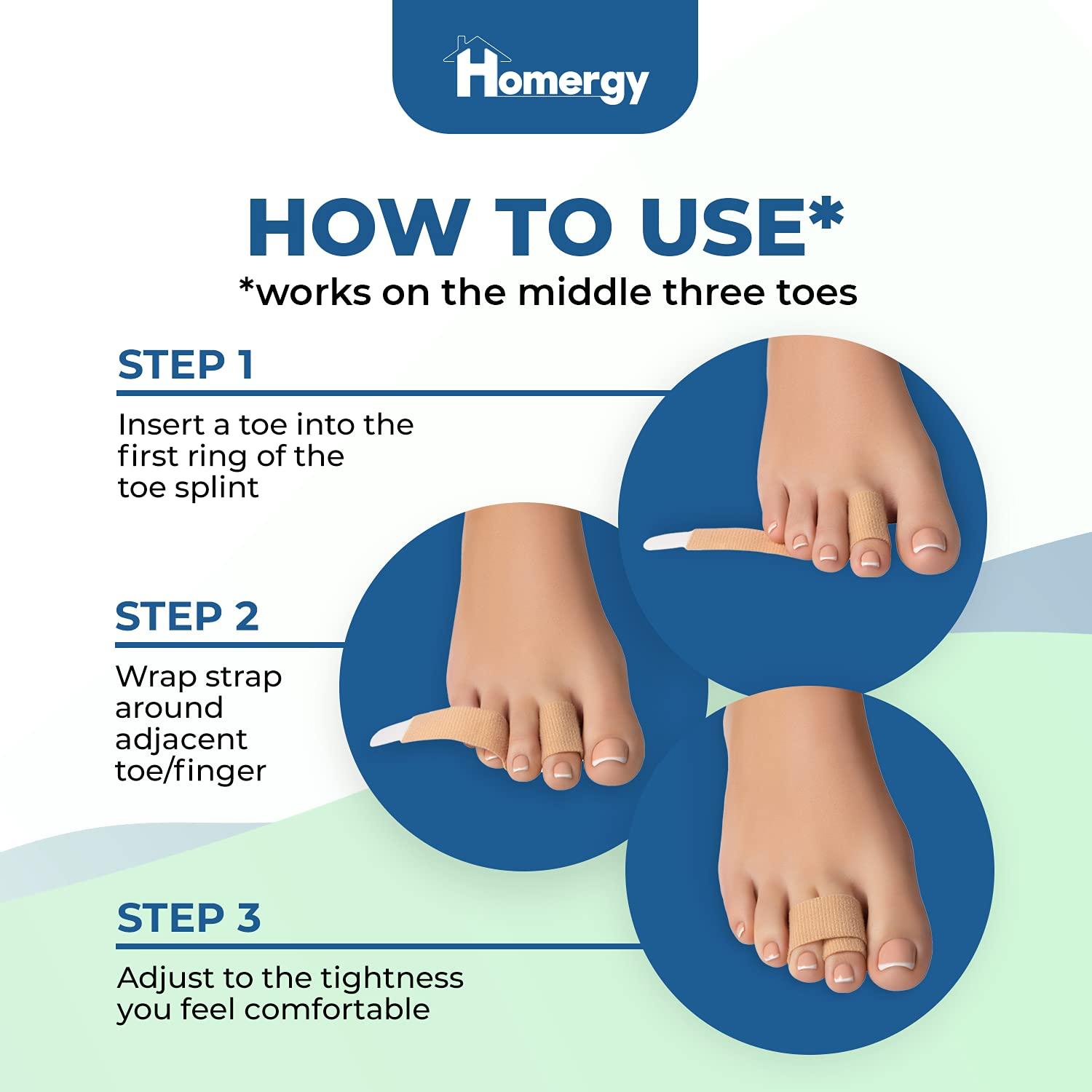 Hammer Toe Straightener Corrector Splint Orthopedic Brace for Crooked