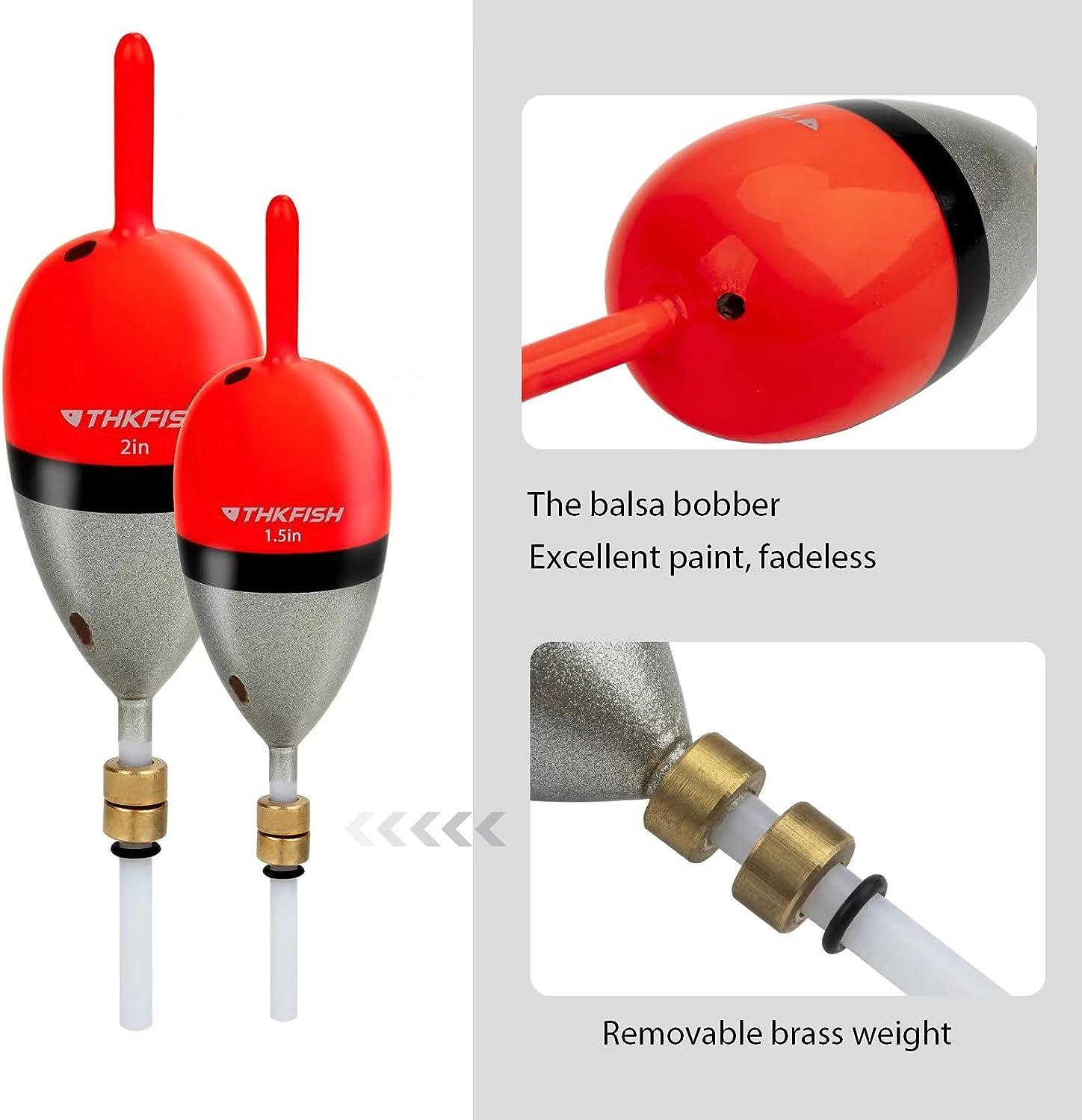 THKFISH Fishing Bobbers Slip Bobbers for Fishing Floats Bobbers for