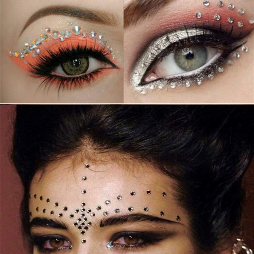 Crystal Gems Bling Eye Face Stickers Makeup Rhinestones Tattoo DIY  Decorations