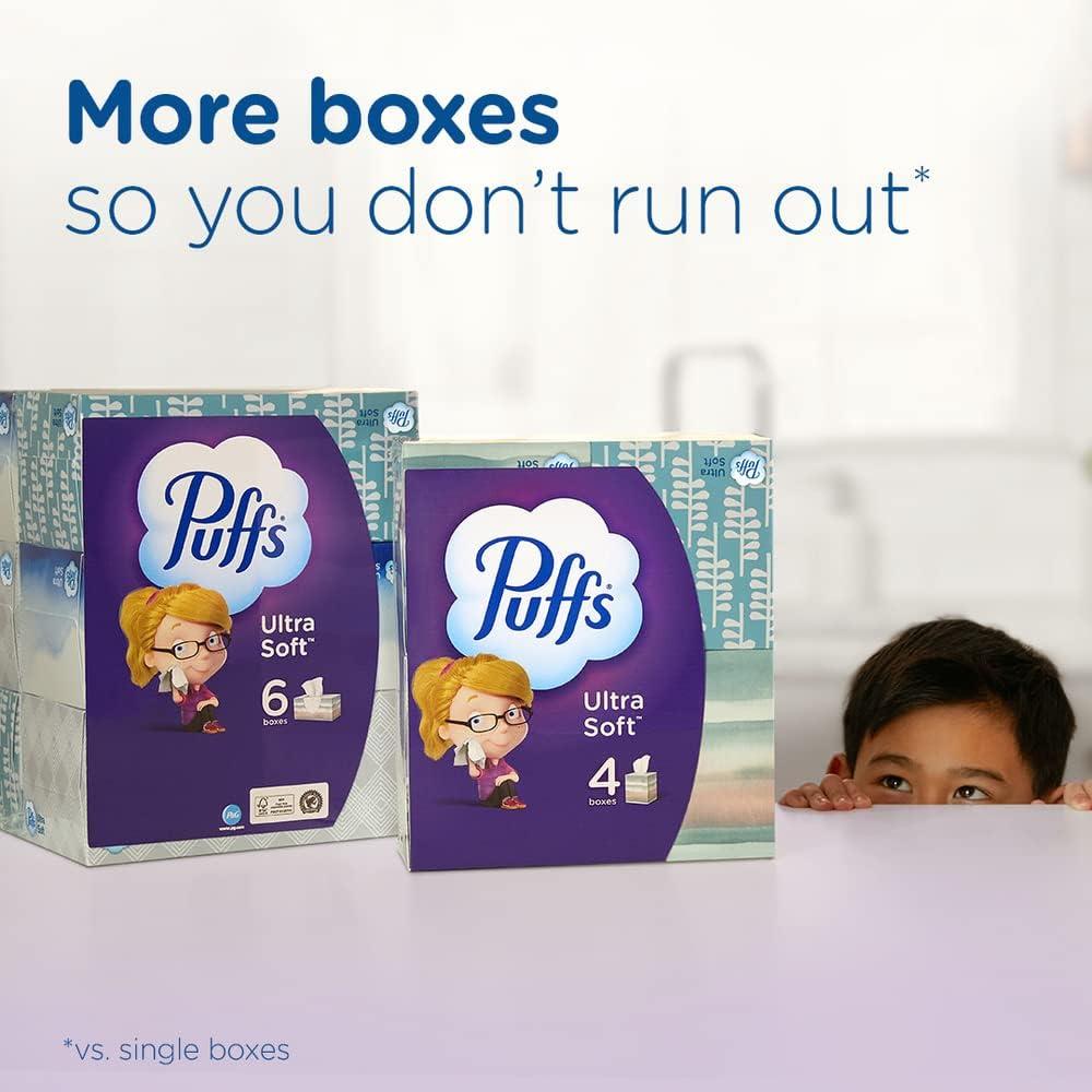 Puffs Plus Lotion Facial Tissues, 10 Cubes, 56 Tissues per Box