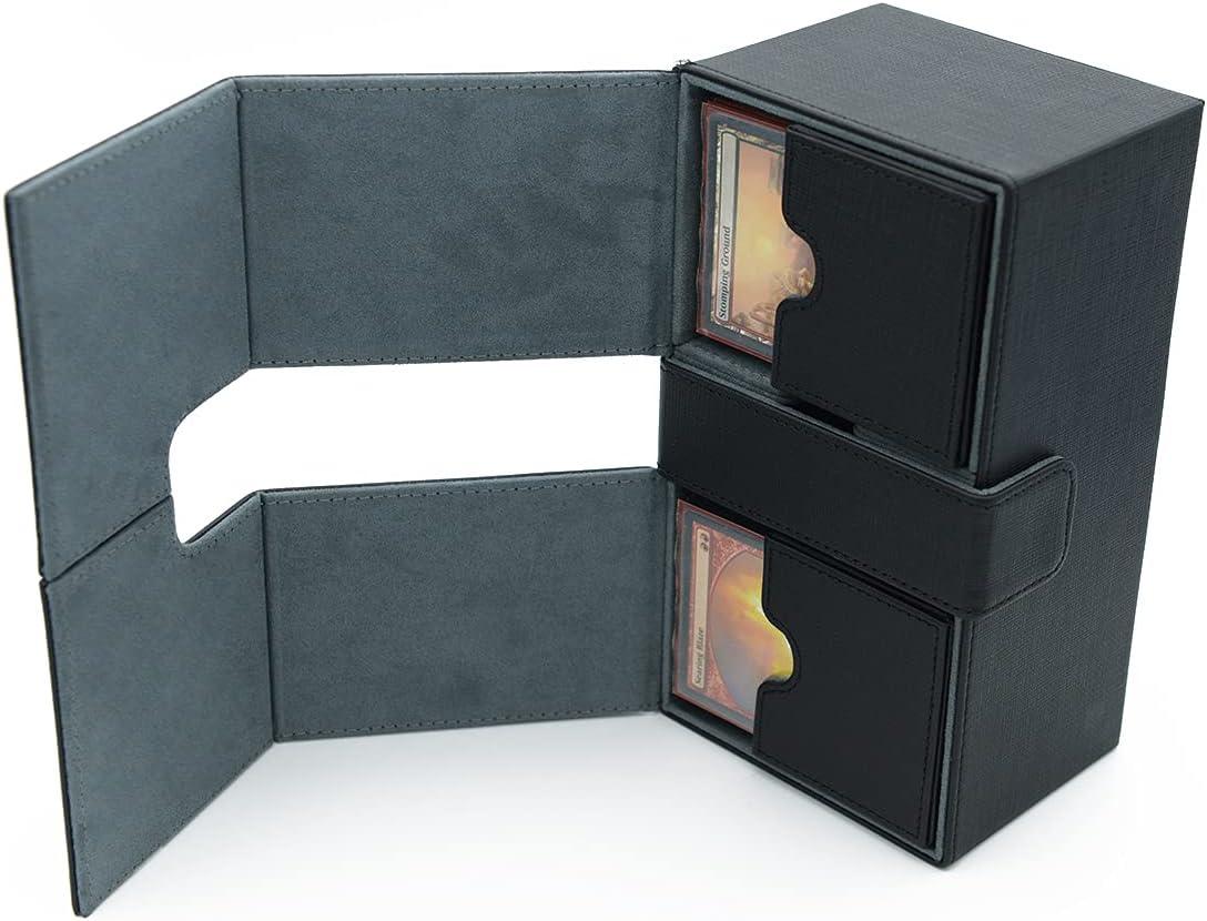 Double Deck Card Box, Scimi Deck Box, Card Game Case, Flip Deck Case