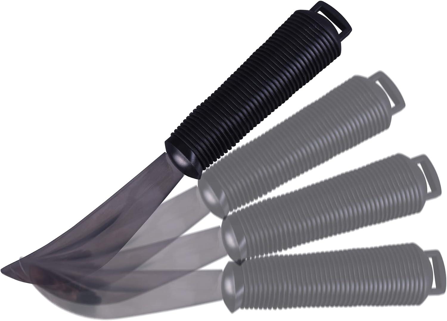 Aidapt Bendable Cutlery Set with a Knife fork Spoon and Utensil Straps Soft Grip Eating Aid Bend