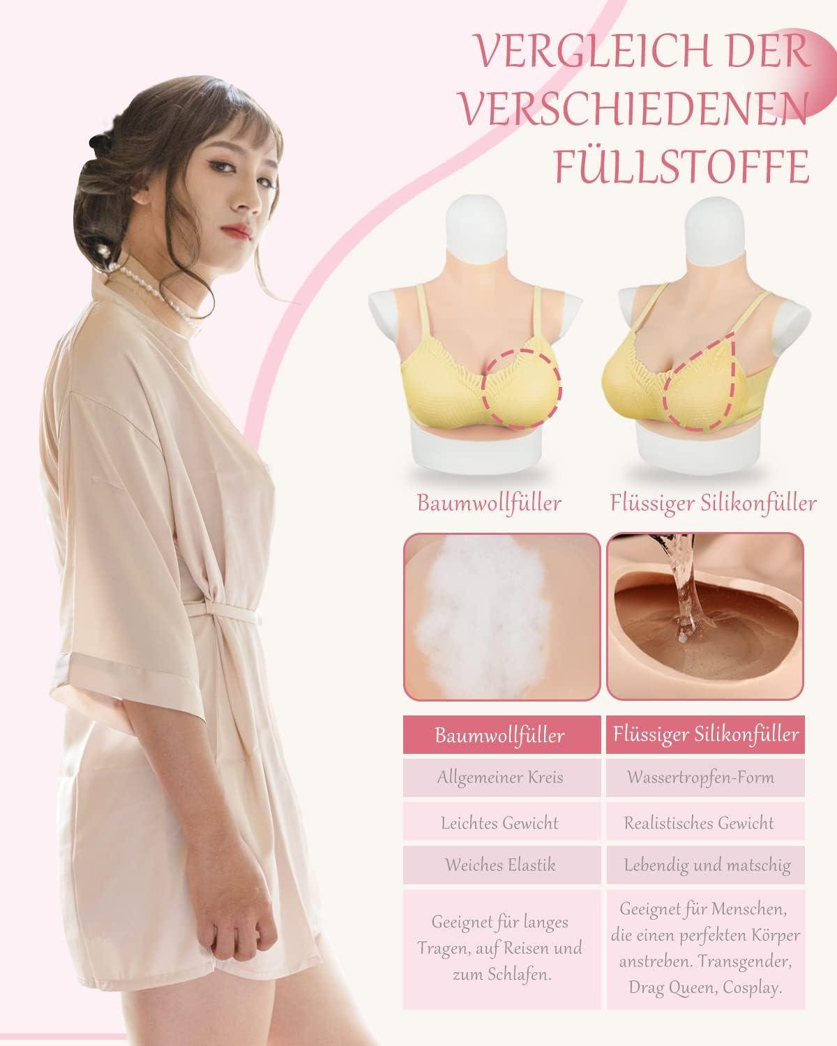 Dual Form Forme Seno In Silicone Realizzate, Taglia Forti Da Coppa B A H, Per Crossdresser, Transgender, Drag Queen Seno Finto Silicone