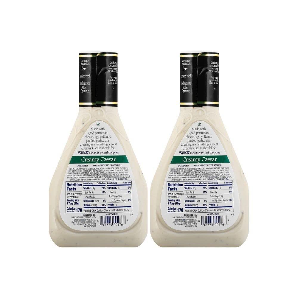 Kens Steakhouse Dressing, Creamy Caesar Dressing, Gluten Free Dressing