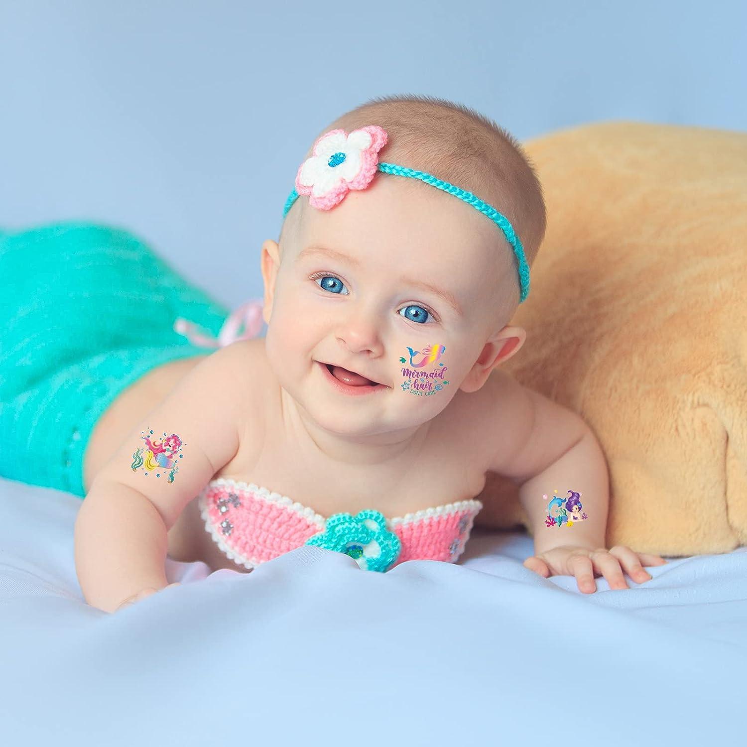 144 Pieces Mermaid Temporary Tattoos Mermaid Party Favors Mermaid Birthday Party Supplies