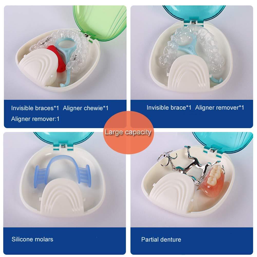 YKelin PresstoOpen Retainer Case Green Partial Denture Box