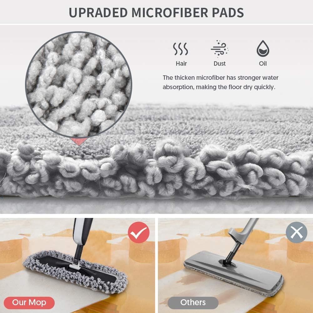Spray Mop for Floor Cleaning Microfiber Floor Mop Wet Dry Dust Flat  Cleaning Mop with 5 Washable Mop Pads and Refillable Bottle for Home  Kitchen