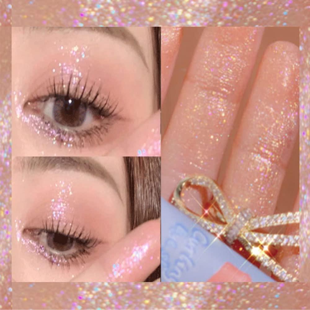 6 Pcs Colorful Liquid Glitter Eyeshadow Sparkle Eye Makeup Sticks