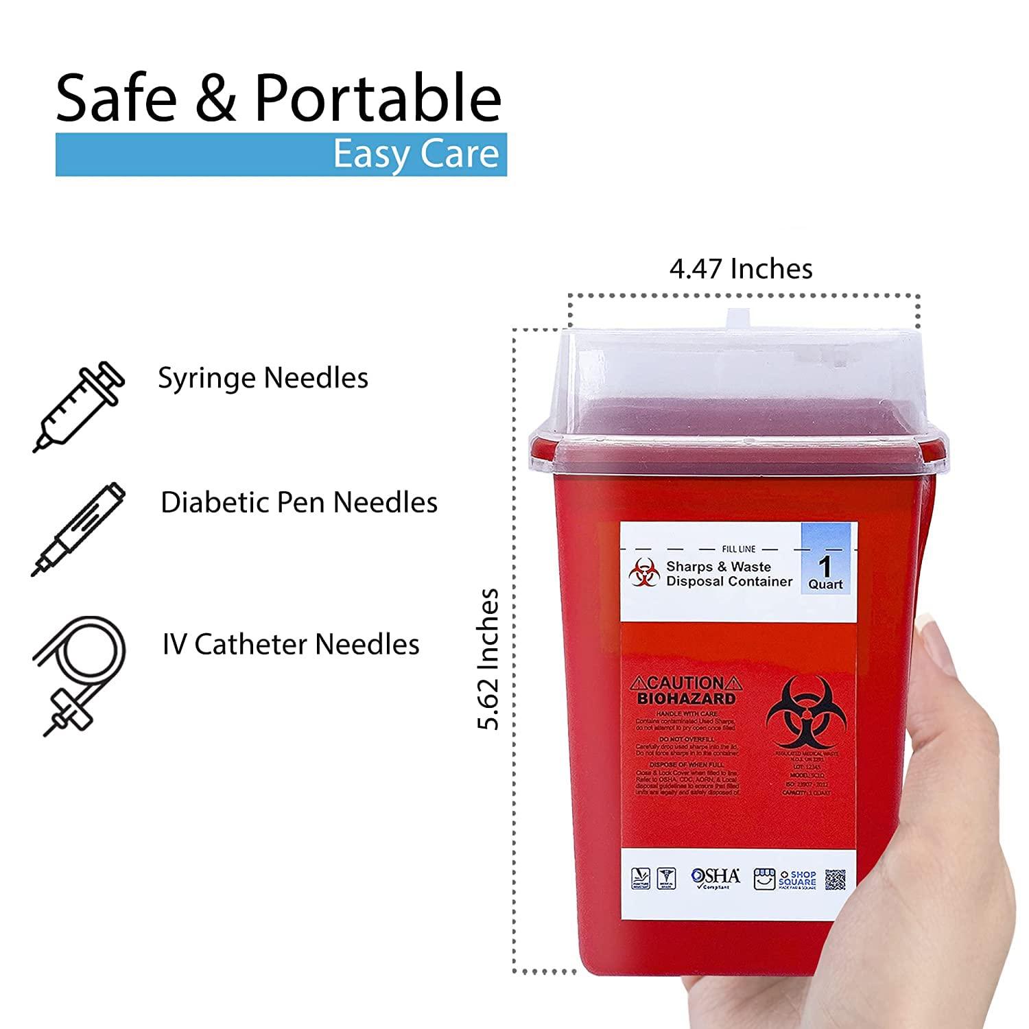 Sharps Container, Sharps Containers for Home Use, Needle Disposal