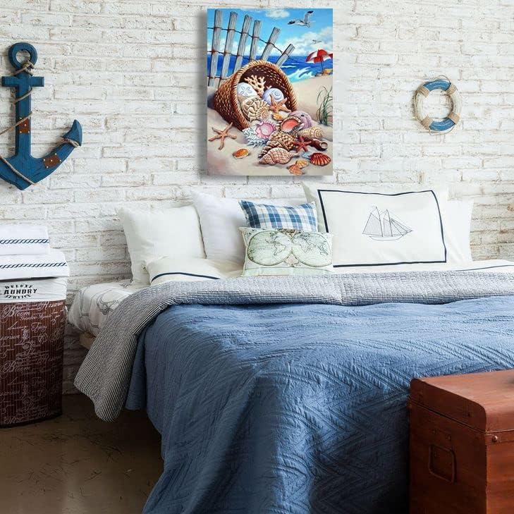 ZGmaxCL 5D Diamond Painting Kit Cavalluccio Marino 90x50cm | Quadro Fai Da Te Con Perline Rilucenti | Tela Adesiva Per Soggiorno E Camera Da Letto | Regalo Antistress - 4