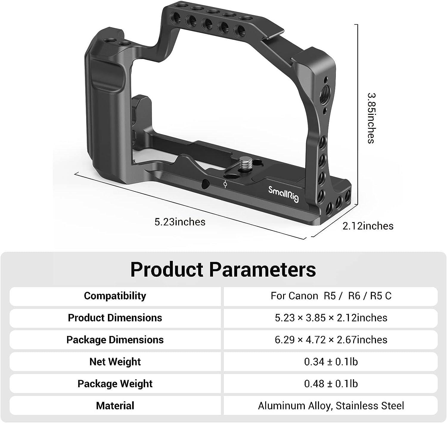 SmallRig M50 /M50 II /M5 Cage (Upgraded), Aluminum Alloy Video Film