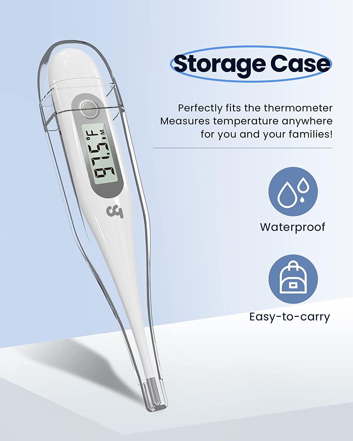 Oral Thermometer for Adults and Kids, Digital Fever Thermometer for