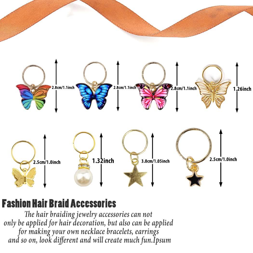 20 Pcs Butterfly Charms - Multi Color Jewelry Making Supplies