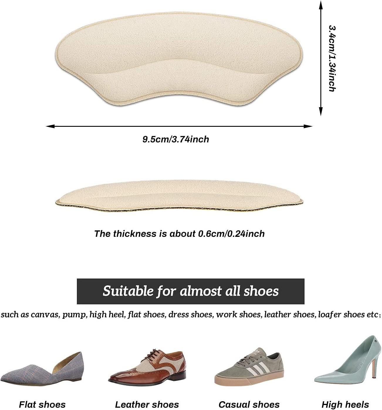 Heel Grips Liner Cushions Inserts for Loose Shoes Heel Pads