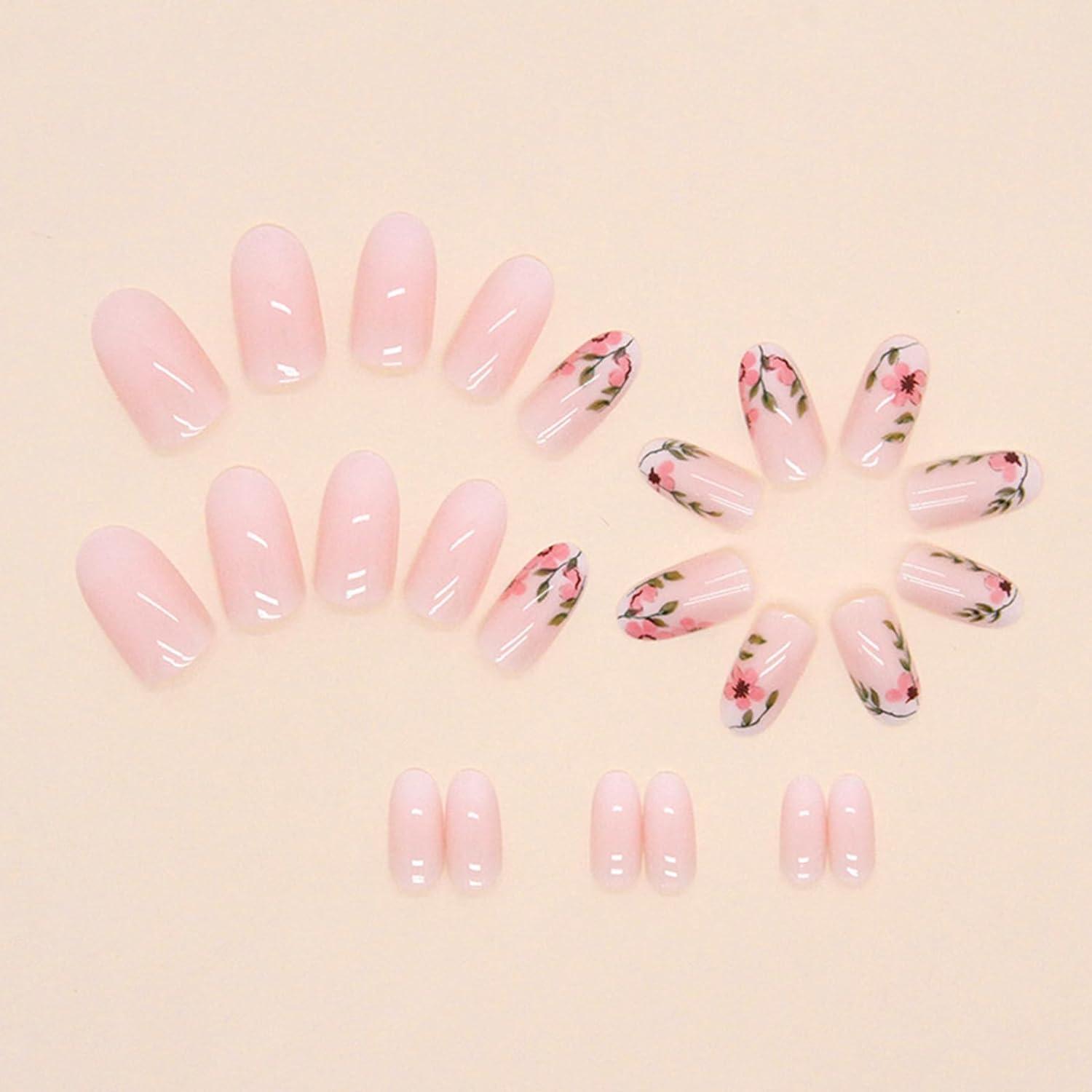 Glitter Vine White Tip Nails