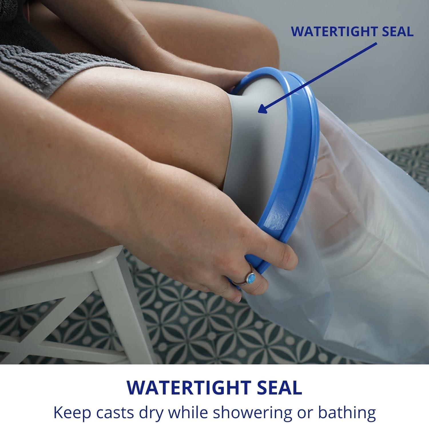 StrideOn Waterproof Std LowerLeg Cast Cover and Bandage Protector for Shower or Bath. Reusable