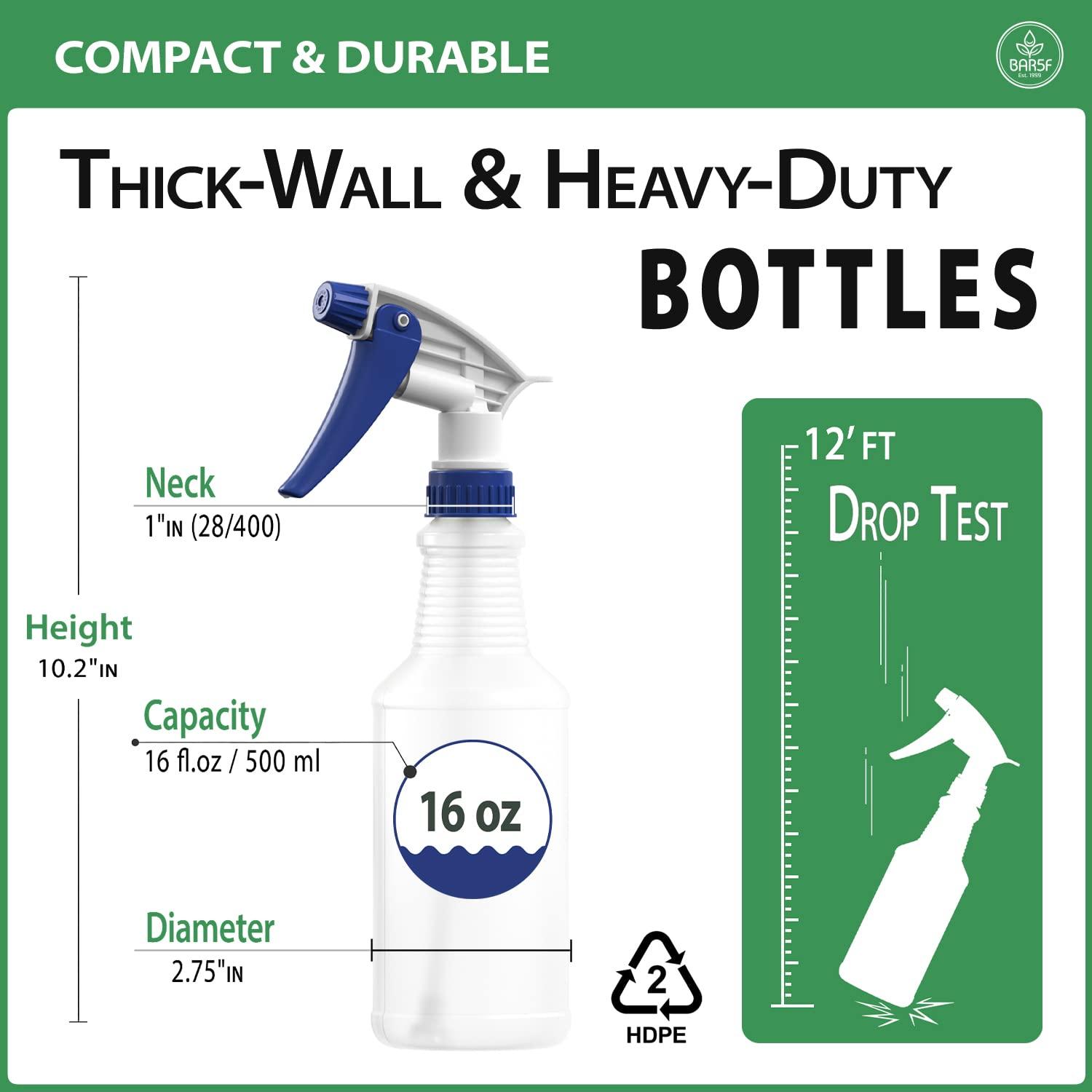 all-purpose spray bottles-natural hdpe plastic sprayer-industrial