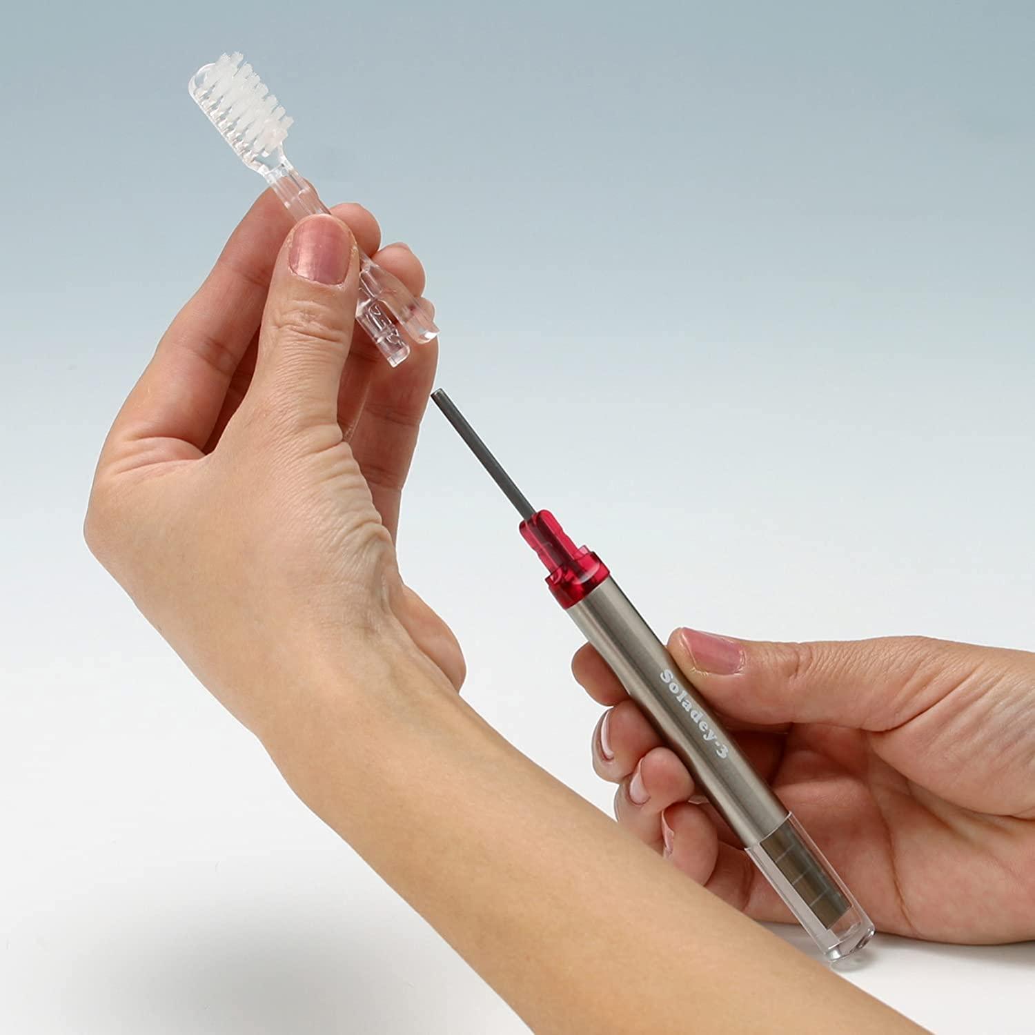 SOLADEY Ionic Toothbrush Replacement Heads (4 Pack) Binchotan Charcoal