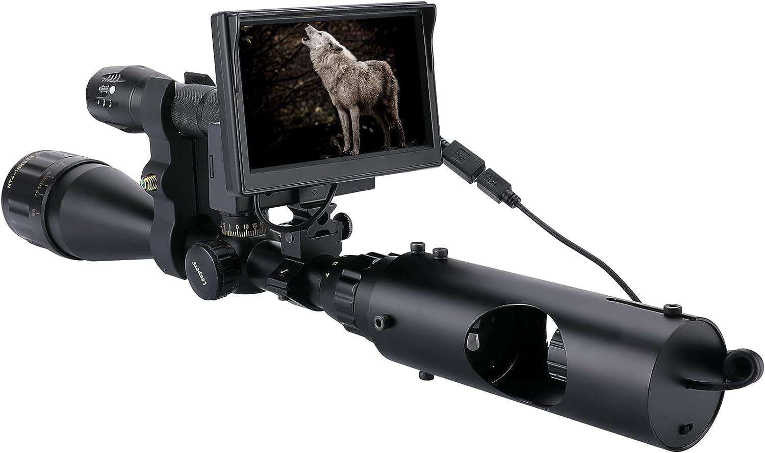 BHNDOING DIY Night Vision Scope for riflescopes, FCC Certified, Digital