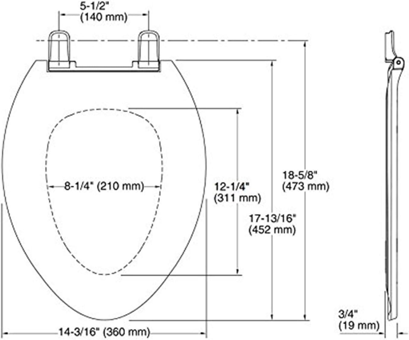 Kohler K47740 Brevia Elongated White Toilet Seatwith QuickRelease